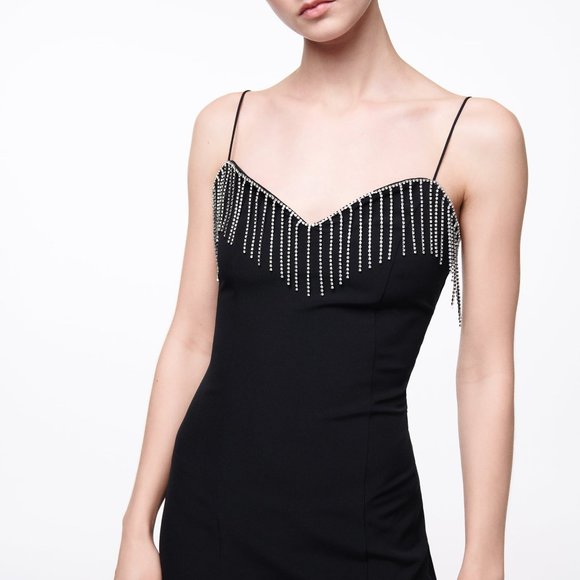ZARA | Fringed Dress - Picture 3 of 8